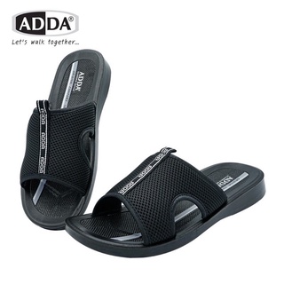 [ลูกค้าใหม่ราคา 1 บาท]🍎รองเท้าแตะลำลองแบบสวม รุ่น 7J05M1 🍎(ไซส์ 38-45)สีดำกับน้ำตาล รองเท้า ADDA