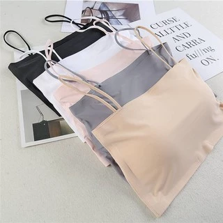 PU เสื้อในแฟชั่นผู้หญิง รุ่น B-041 บราเกาะอกสายเล็ก สุดแนว มีฟองน้ำถอดซักได้ หลากสี ราคาถูก สินค้ามาใหม่พร้อมส่ง