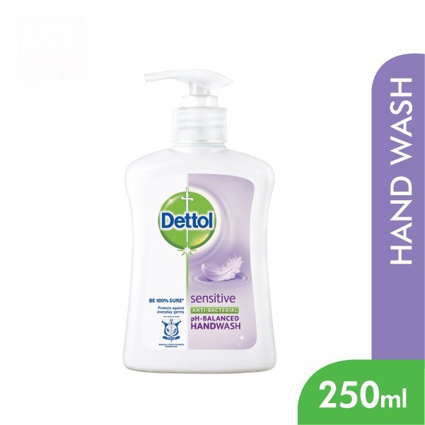 Dettol Anti-Bacterial Hand Soap Handwash Sensitive สบู่เหลวล้างมือ สบู่ล้างมือ 250ml