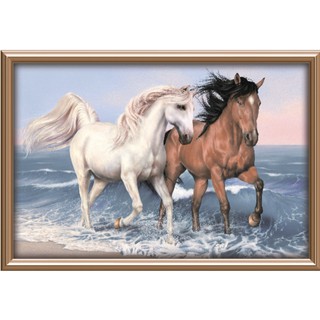 กระเบื้องผนังภาพชุด ESTEBAN HORSES 60X90*A (30X45CM/4 แผ่น/ชุด)