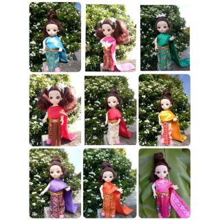 ราคา❤️พร้อมส่ง❤️ ชุดไทยตุ๊กตา 15.5-16 เซน ,ดาร์บี้ ,ลาติy,บาโบลี่