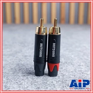 1คู่ MITSUMI 911R43EX RCA สีดำ + สีแดง ขั้วทอง ปลั๊ก RCA ตัวผู้ แจ็คอาร์ซีเอตัวผู้ ปลั๊ก RCA สำหรับเข้าสาย ต่อ สายสัญ...