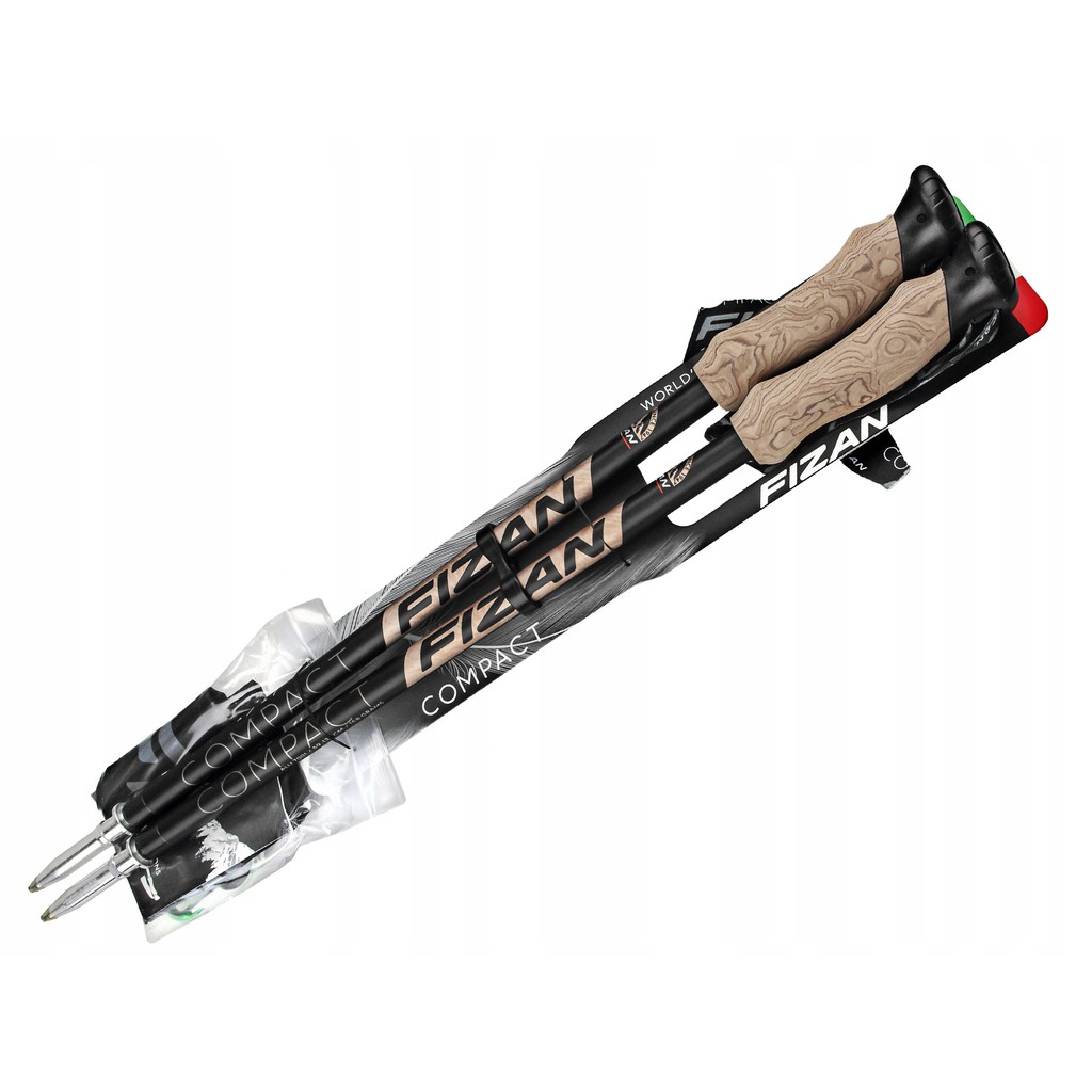 ไม้เท้าเดินป่า Fizan Compact 1947 Limited Edition ด้ามจับคอร์ก (1 คู่) หนักแค่ 158 กรัมต่อข้าง ผลิตใ