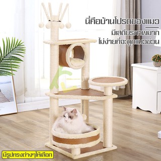 Cat Condo ที่นอนแมว ที่ข่วนแมว ที่แมวนอน เตียงแมว ห้องนอนแมว คอนโดแมวราคาถูก