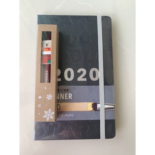 Year planner Starbuck 2020 สี Black Pearl พร้อมปากกา