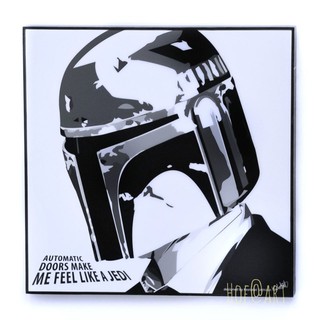 รูปภาพ Boba Fett #2 โบบาเฟท Star Wars สตาร์วอร์ รูปภาพ​ติด​ผนัง​ pop art แต่งบ้าน ของขวัญ กรอบรูป​ โปสเตอร์