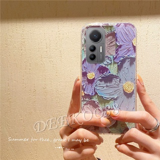 เคสโทรศัพท์มือถือ Xiaomi Mi 12 11 Lite 5G NE 11T Pro POCO F4 Redmi 10A 10C 4G Phone Cell Case Ins Fashion Softcase TPU Shockproof Painting Romantic Flowers Back Cover Xiaomi12 Mi12 12Lite