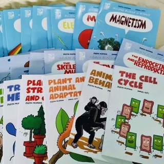 Building Blocks of Science：Physical/Life/Plant&amp;Animal/Math Comic Bookหนังสือการ์ตูน,32 Books Set - Paperback