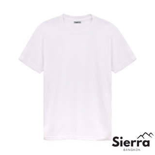 เสื้อยืดเปล่า เสื้อคอกลม เสื้อยืดสีขาว S-5XL [Sierra Bangkok]