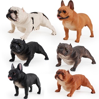 ★ขายส่งเฉพาะจุด★จำลองขนาดใหญ่ของแข็งคงที่สัตว์ของเล่นรุ่น Bully Bulldog Creative Pet Dog Model Decorations Multi-color → Fast Shipping← เด็กวิทยาศาสตร์การศึกษาของเล่นความรู้ความเข้าใจของเล่นของขวัญสร้างสรรค์