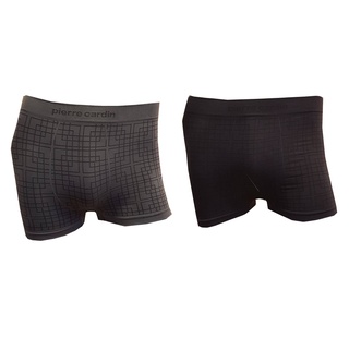 Pierre Cardin PI-322 บ็อคเซอร์Seamless 1ตัว microfiber 95% lycra 5% มี 2 สี ดำ เทา