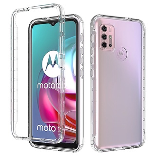 เคสคริสตัลใส กันกระแทก เต็มตัว สําหรับ Motorola Moto G30 G20 G10