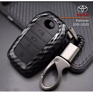 เคสกุญแจรถ TOYOTA TY-4 ปลอกกุญแจรถ  All New Fortuner SS Accessories 2015-2020 พวงกุญแจรถยนต์ เคสรีโมทรถยนต์ กดสตาร์ท4ปุ่