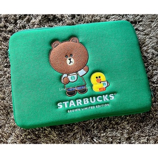 🐻 [พร้อมส่ง]  กระเป๋าใส่ Laptop Line Friends Thailand collection / Starbucks แท้💯‼️