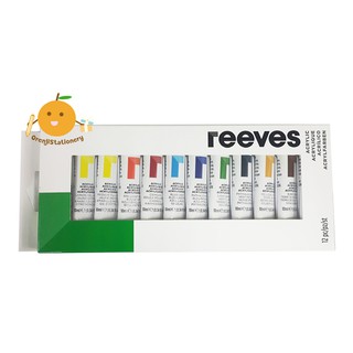 สีอะคริลิค REEVES รีฟ 12 สี 12 ml