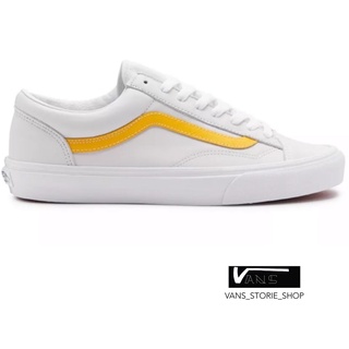 VANS STYLE 36 LEATHER YELLOW TRUE WHITE SNEAKERS สินค้ามีประกันแท้