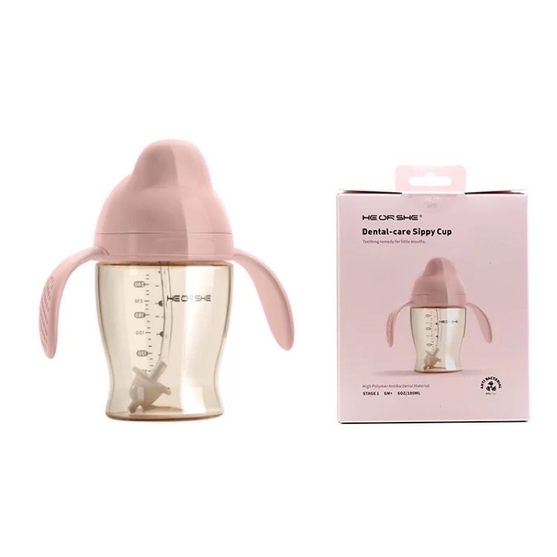 ❌ขายแล้ว❌แก้วหัดดื่ม Heorshe 🇺🇸 (มือ2 สภาพใช้งานน้อย นับครั้งได้เลย)