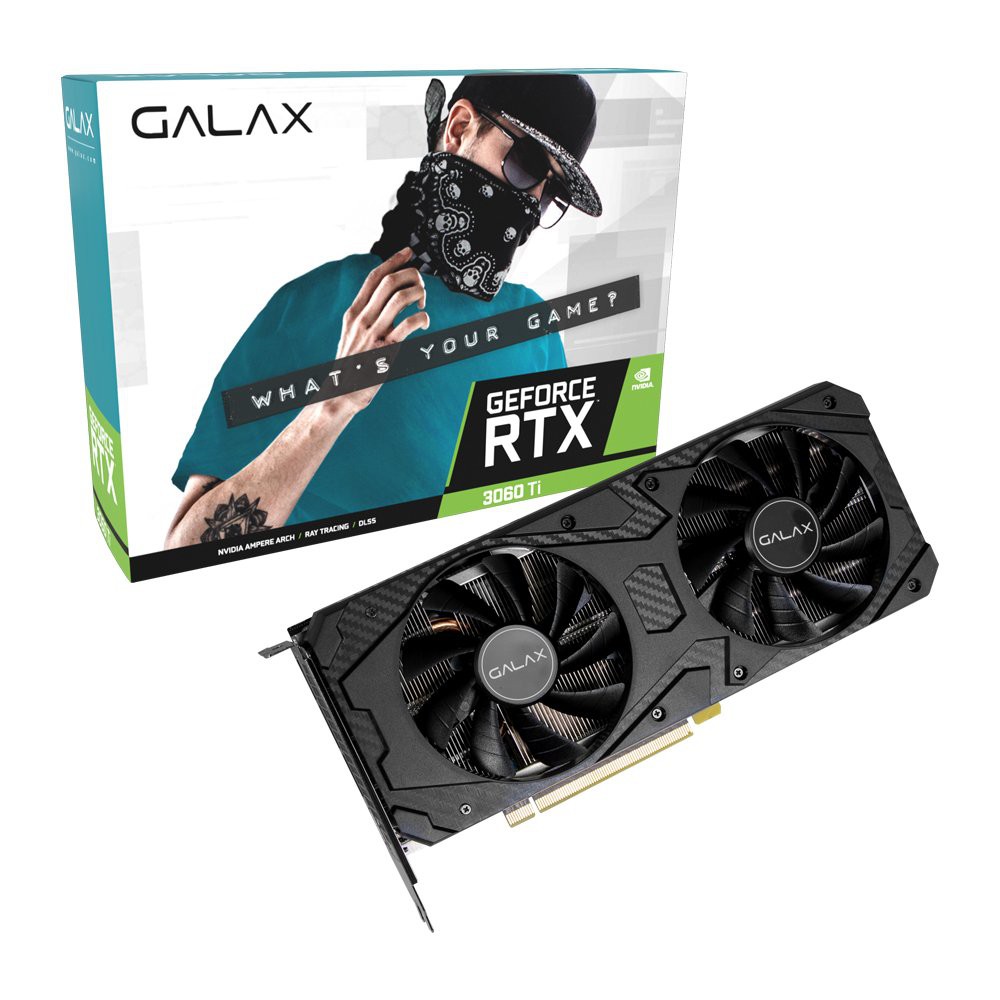 การ์ดจอ GALAX GeForce RTX™ 3060 Ti (1-Click OC) 8GB GDDR6 256-bit