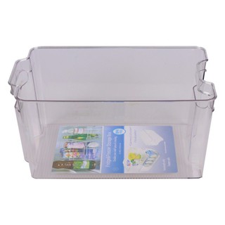 กล่องใสเหลี่ยมจัดเก็บในตู้เย็นซ้อนได้ทรงสูง  FRIDGE STORAGE BOX TALL CLEAR