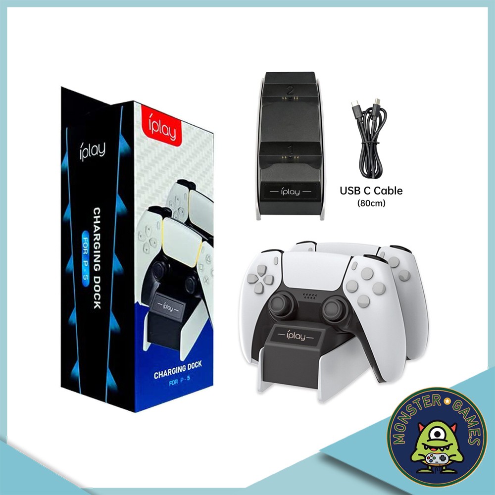 แท่นชาร์จจอย Ps5 ของ iPlay (iPlay Ps5)(Ps.5 Charging Dock by iPlay)(ที่ชาร์จจอย Ps5 ของ iPlay)