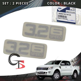 Sticker 3.2 6 Speed Black สติ๊กเกอร์ 3.2 6 สปีด ดำ แท้ ติดข้างแก้ม Ford