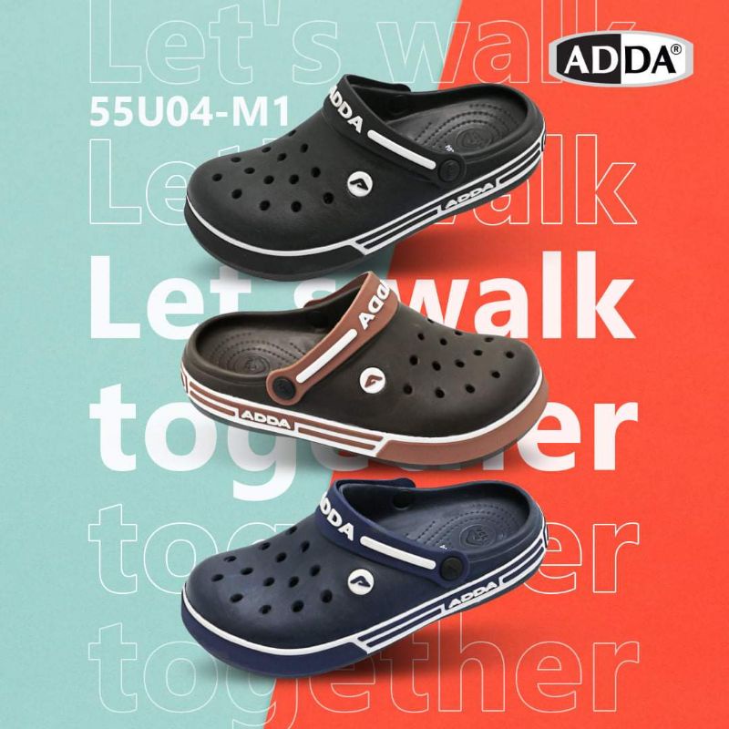 Adda รวมหลายรุ่น รองเท้าหัวโต แอดด้า หุ้มหัว นิ่ม เบา ใส่สบาย ไม่ลื่น เบอร์4-11 (46) 55U01 55U04 55U11 55U18