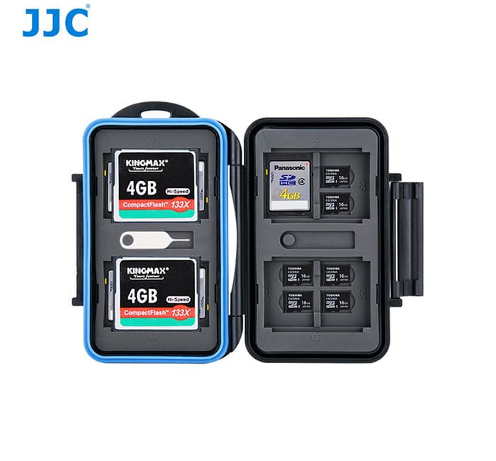 JJC เคสการ์ดหน่วยความจํา MC-STC28 เหมาะกับ 4 CF 8 SD 16 Micro SD