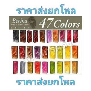 ********** (ราคาส่งยกโหล)*********Berina เบอริน่า A1 - A47  ครีมเปลี่ยนสีผม (ราคายกโหล12กล่อง)