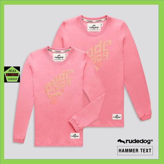 Rudedog เสื้อแขนยาว ชาย หญิง รุ่น Hammer สีชมพู