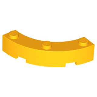 Lego part (ชิ้นส่วนเลโก้) No.48092 / 72140 Brick, Round Corner 4 x 4 Macaroni Wide with 3 Studs