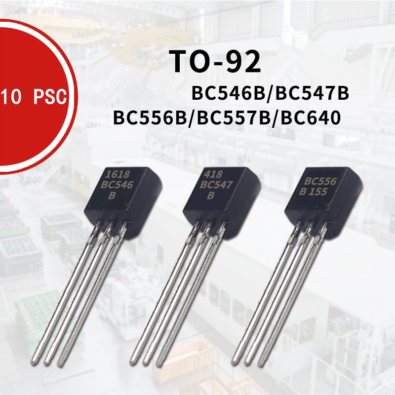 หลอดขยายเสียง TO-92 PSC BC546 BC547 BC556 BC557 BC640 BF422 BU102 10 ชิ้น