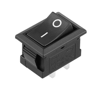 สวิตช์ 2 ทาง 2 ขา 6A 250V 10A 125V Rocker Switch ON-OFF KCD1 15*21mm 2 Pins