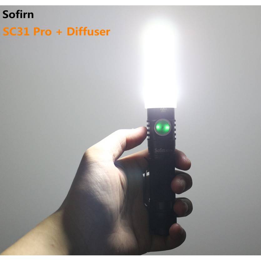 Sofirn ไฟฉาย LED 2000lm Sc31 Pro Type-C ชาร์จ Camping โดย 18650 แบตเตอรี่พร้อม Diffuser และ Magnetic