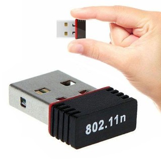 อะแดปเตอร์รับส่งสัญญาณการ์ดเครือข่ายไร้สาย USB WiFi PC ขนาด 150 ม. แบบพกพา