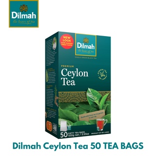 (ขายดีที่สุด)Dilmah Premium Ceylon Tea ดิลมาชาซีลอน ชาดำ แบบกล่อง 50