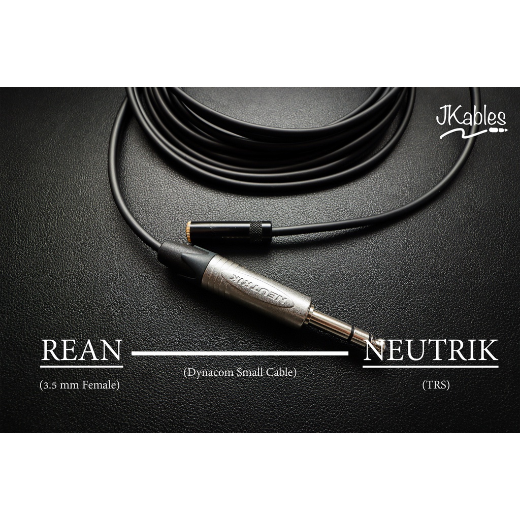 สายเพิ่มความยาวหูฟังสำหรับเครื่องเสียง หรือมิกเซอร์ จากหัว 3.5 เป็น 6.4 mm REAN - SMALL CABLE - NEUTRIK
