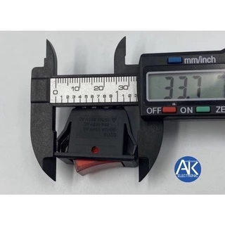 สวิทซ์ สวิทซ์ SW กระดกไฟ AC220V มีไฟ สีแดง 3 ขา เปิด/ปิด (ON/OFF)