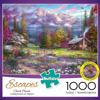 จิ๊กซอว์ Buffalo Games - Inspirations of Spring 1000 piece  (ของแท้  มีสินค้าพร้อมส่ง)