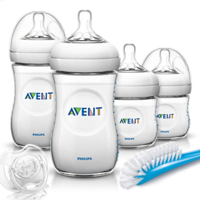 ชุดอุปกรณ์ขวดนมทารกแรกเกิด Starter Avent Phillips AVENT Natural Set