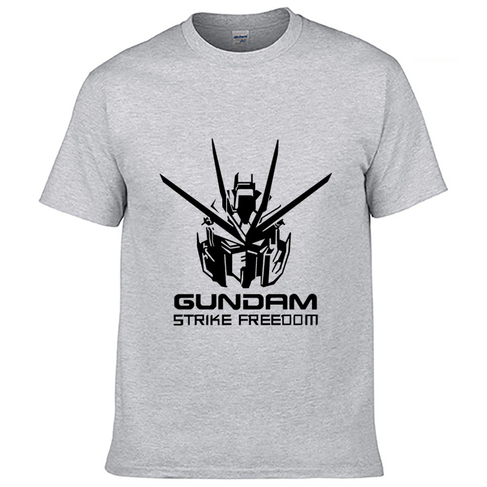 จิตวิญญาณสีเงิน เสื้อยืด  Strike Freedom Gundam T-shirt Animation Comic