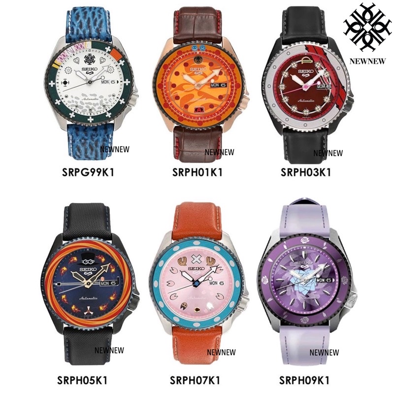 ONE PIECE X SEIKO LAW SABO ACE SHANKS LIMITED 1000 เรือน SRPG99K SRPH01K SRPH03K SRPH05K