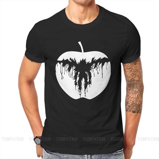 เสื้อยืด พิมพ์ลาย Death Note Anime SHINIGAMI APPLE สไตล์คลาสสิก สําหรับผู้ชาย#39; s เสื้อยืด คอกลม ผ้าฝ้าย พลัสไซซ์