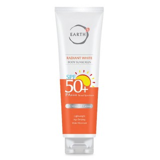 EARTHs Radiant White Body Sunscreen SPF 50+ PA+++ 125g.