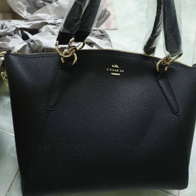 Coach ทรงพัด สีดำ13นิ้ว