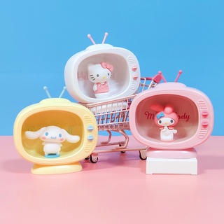 Miniso Kawaii Sanrio โคมไฟตั้งโต๊ะ รูปคิตตี้ มายเมโลดี้ ซินนาม่อนโรลน่ารัก ขนาดเล็ก ของขวัญ สําหรับเด็กผู้หญิง