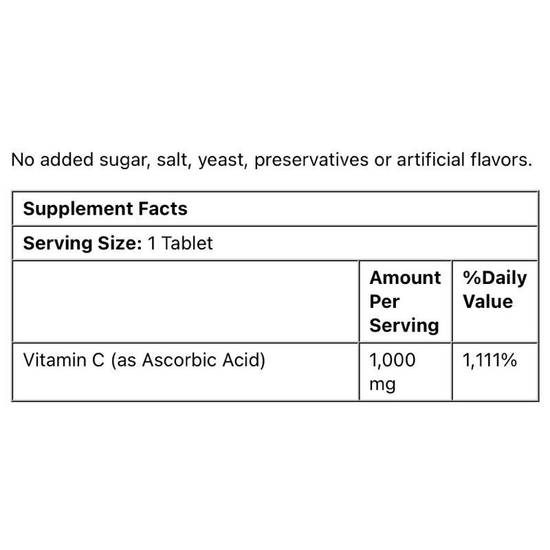 Vitamin C 1000 mg. (110 Tables) พร้อมส่ง guyagkhi ThaiPick