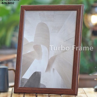 กรอบรูปแต่งบ้าน ขนาดภาพ A3, 11x14", 10x15", 12x15", 12x16",12x18" TURBO FRAME เพื่อใส่ใบประกาศ และภาพงานพิธีต่างๆ +พร้อมกระจก ขาตั้ง หูแขวนผนัง