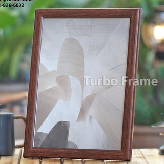 กรอบรูปแต่งบ้าน ขนาดภาพ A3, 11x14", 10x15", 12x15", 12x16",12x18" TURBO FRAME เพื่อใส่ใบประกาศ และภาพงานพิธีต่างๆ +พร้อมกระจก ขาตั้ง หูแขวนผนัง