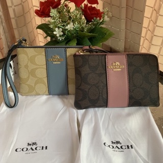 🎉กระเป๋าตังค์คล้องมือ coach หนังดี สวย น่ารัก🎉