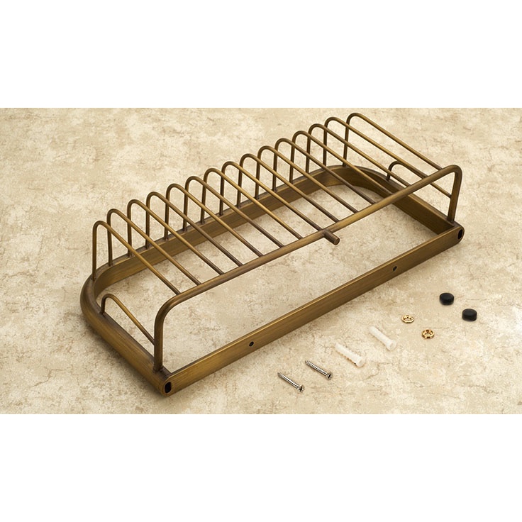 ตะกร้าทองเหลืองโบราณ 30 ซม. ติดผนังห้องน้ํา ตะกร้าอาบน้ํา สบู่ ฟองน้ํา ตะกร้าเก็บของ ชั้นวางของ แชมพู ที่วาง mba523 - รูปที่ 7